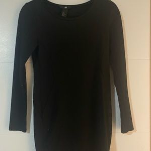 H&M Long Sleeve Crewneck Bodycon Dress